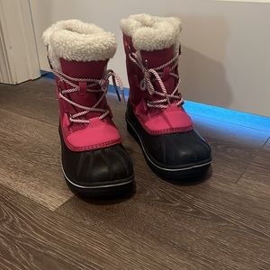 Girls size 4 Pink Snow Boots by Cat & Jack